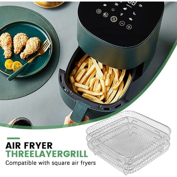 8 tommer Airfryer-stativ til Vortex Instant Airfryer, Airfryer, trekantede stabelbare dehydratorstativer