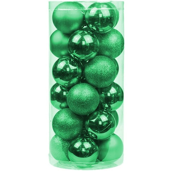 Dekorative Julebordsmerker i Plast, Knusefrie Julebordsmerker, 30 mm Julekuler, Ornamentsett, 24 stk