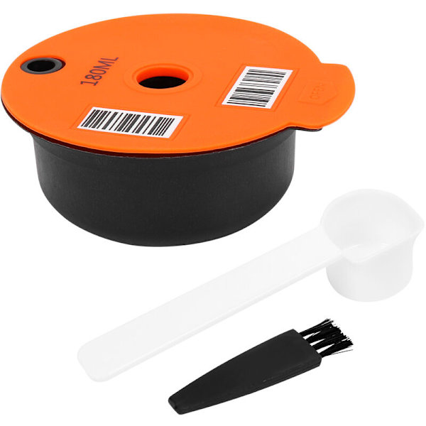 Återanvändbara kaffekapslar, kompatibla med -S-maskiner, påfyllningsbara kaffepads med kaffefilter 180 ml