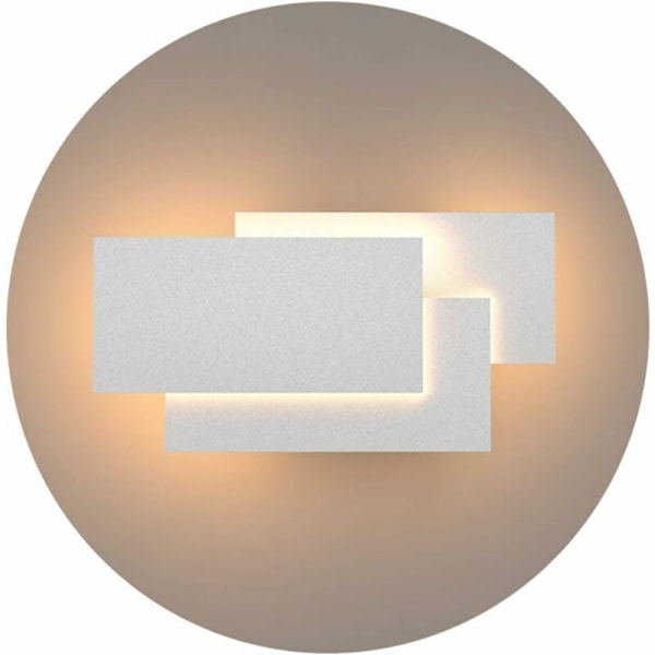 Indendørs væglamper LED-lampe 24W 1920LM Moderne væglampe til soveværelse, hjem, gang, stue, varm hvid 3000K