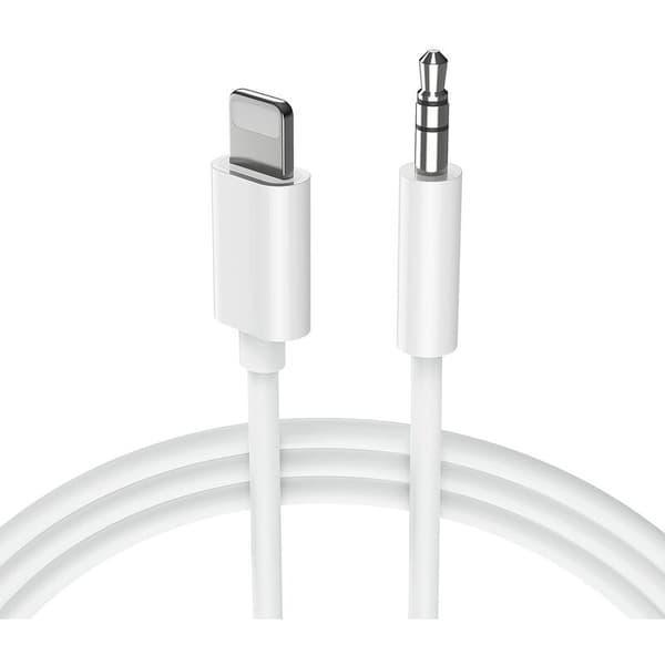Billadapter til iPhone 12, 3,5 mm stereo jackstik til iPhone 14/13/12/11 Pro Max/Pro/8/8Plus/7 Plus/X/XR, Hjem -