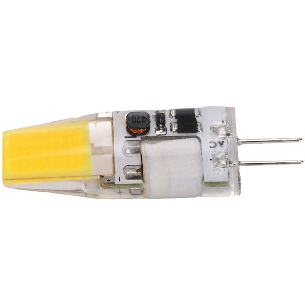 G4 LED COB-pære 5W 600LM, Silikon-lysekroner, Taklampe, AC/DC 12V, 4.2x1.3cm, Naturlig lys 4000 til 4500K