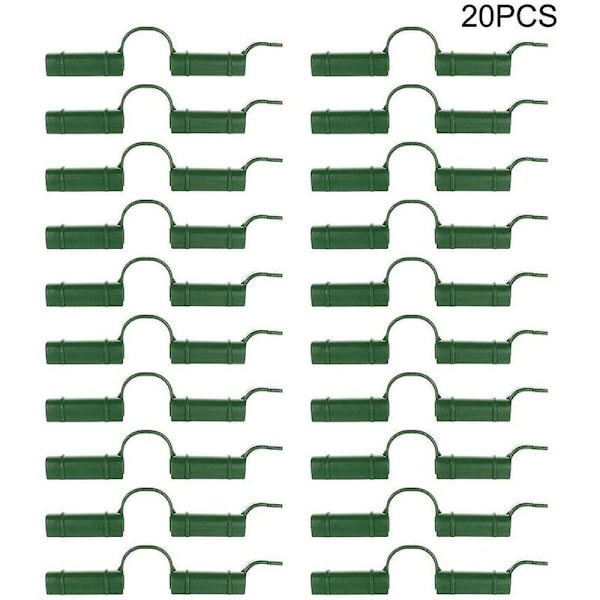 20 kpl kasvihuoneen kiinnitysklipsit kasvihuoneen putkiklipsit kiinteä työkalu puutarhapressu aurinkosuojaklipsit 1,1 cm