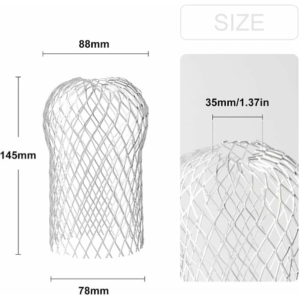 Pakke med 8 Aluminium Tagrende-filtre, Fleksible og Holdbare Tagrende-filtre til Hjemmets Tagrende mod Blade
