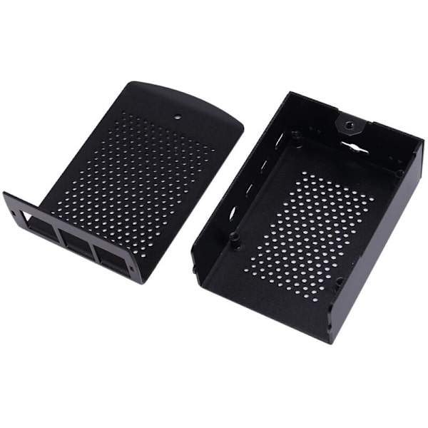 Svart deksel i aluminiumlegering, dobbel platebeskyttende skall, metalldeksel egnet for 4 modell B