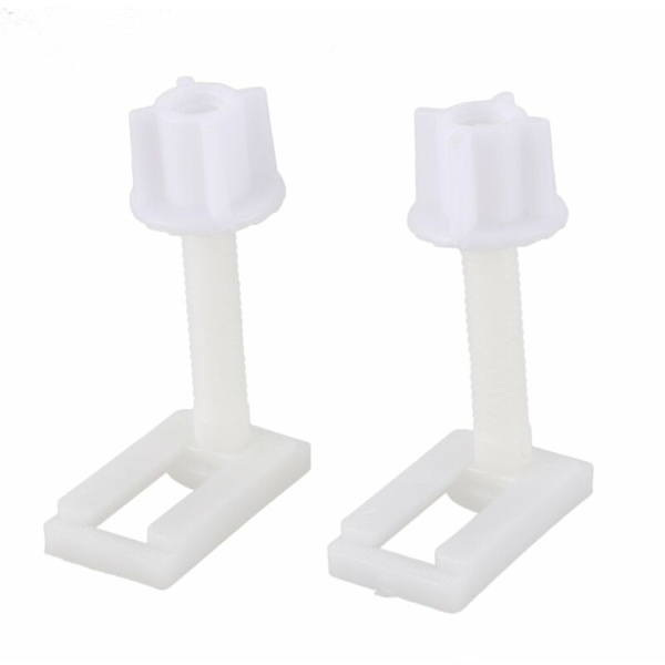 2 stk. DIY toiletsæde skruer fastgørelseselementer passer til toiletsæder hængsler reparationsværktøjer type og størrelse: 5 4,4X2,4 cm