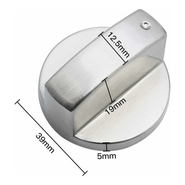 6 st universella metallkontrollknoppar gasspisknopp 6 mm universella kontrollknoppar spisknopp för gasspis spis ugn häll