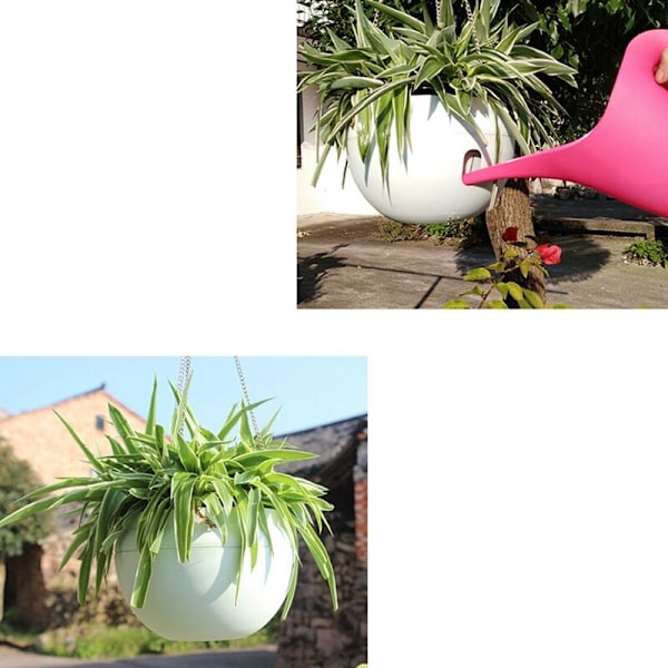 Självbevattnande Blomkruka Hängande Korgar för Växter Krukor Används med Blomma / Grön Växt-B