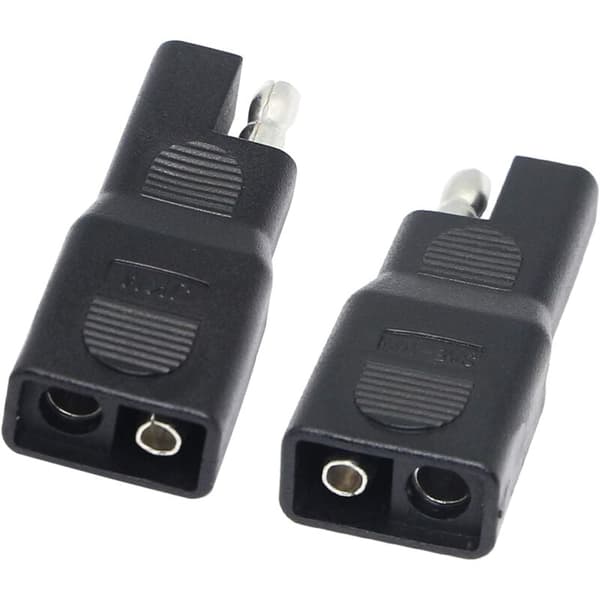 SAE Reverse Polarity Adapter, SAE Han til SAE Hun Hurtig Afbrydelse Solcelle Forlænger Stik til Bil, Solpanel Batteri (2 Pakke)