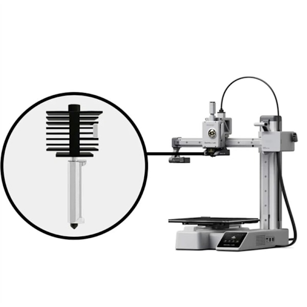 For A1 Mini Hotend-monteringsmunstycke-kit 0,2 mm Härdat stål för 3D-skrivartillbehör