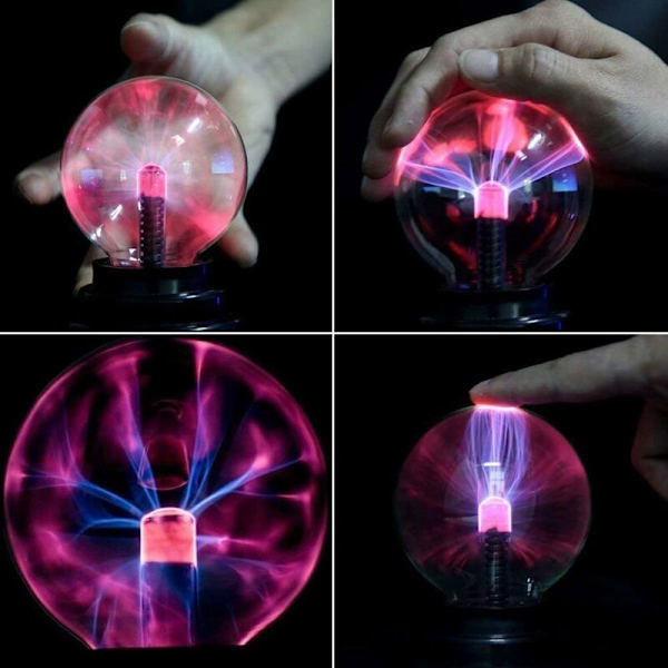 Plasma Ball Sensitiv Berøringskule Lys Magisk Ball for Fester Dekor Tilbehør Barn Soverom Hjem og Gaver