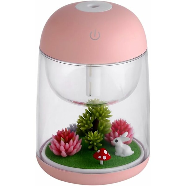 Miniatyr Transparent Mikro-Landskap Luftfukter Luft Sprayer Luftrenser Aromadiffuser Fargerik Nattelys for Hjem Kontor