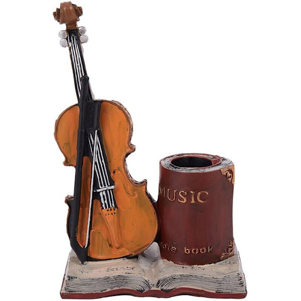 Nordisk Resin Holder DIY Gaver Violin Modtagerbeholder A