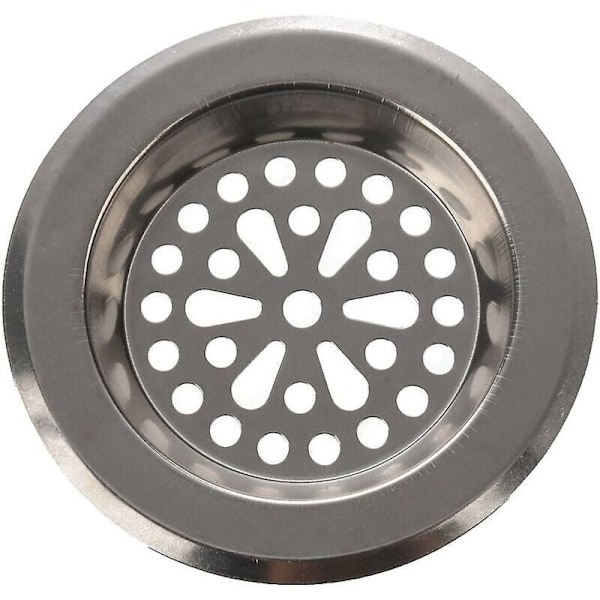 77mm x 55mm x 45mm Silverfärgad Rostfritt Stål Avloppssil