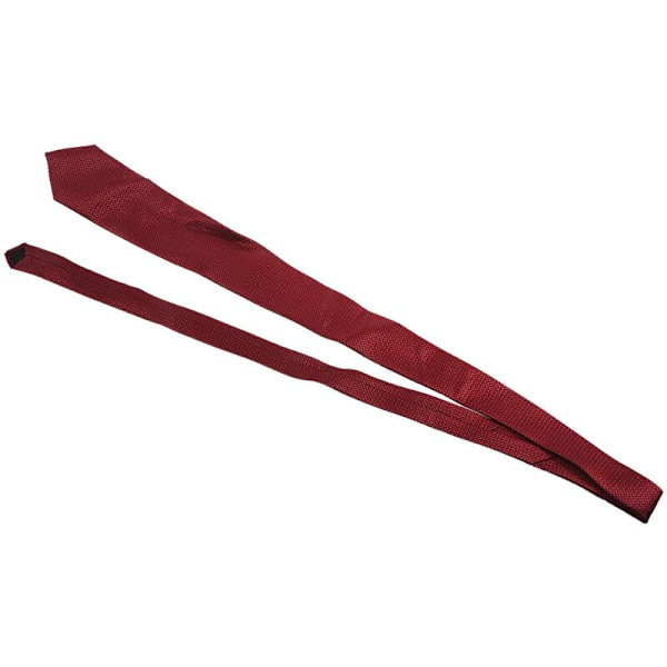Herr Pure Color Solid Bröllop Slips Check Slips Vinröd
