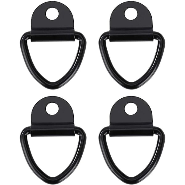 Tunga V-Ring Fästöglor i Rostfritt Stål för Trailers, Lastbilar och Lager - 4-pack