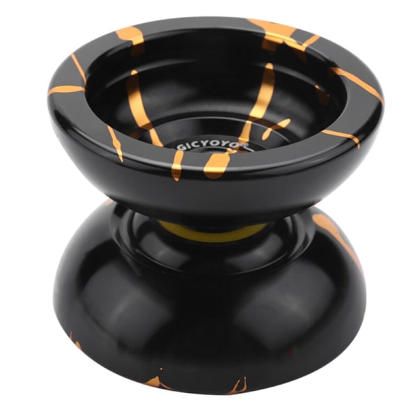 3X Professionell Yoyo-boll i aluminiumlegering (svart guld), 5 strängar