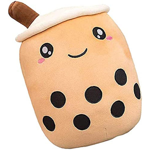 Bubbelte Plush Kudde - Mjölktekop Plush Leksak - Realistisk Bubbelte Plush Leksak med Sugrör Mjuk Boba Kudde - Tekoppformad Kudde