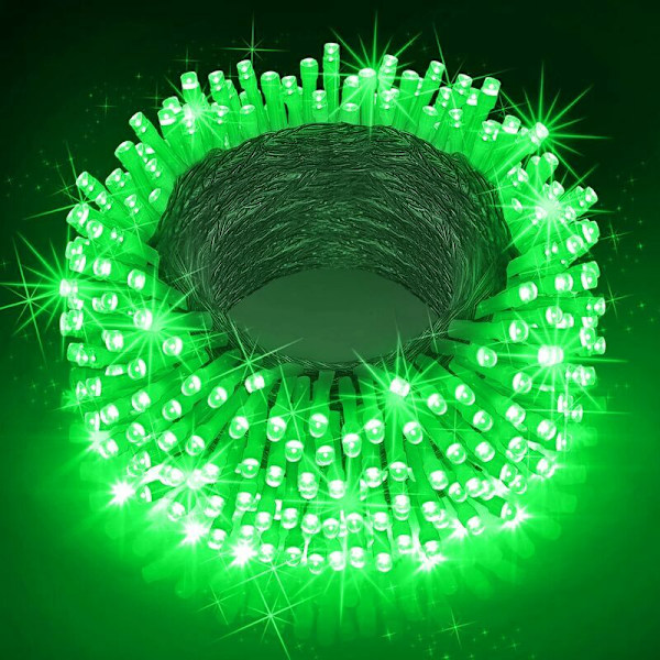 10M Koppar Fairy Lights, 1000 LED Koppar String Lights, Vattentät IP65, Stjärnbelysning, Grön, för Inomhus Utomhus Dekoration, Trädgård, Jul, Födelsedag