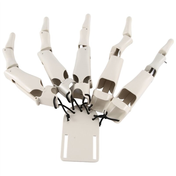 Valkoinen Halloween nivelletty sormiluukädet Realistinen kauhu Ghost Claw Props Sormi