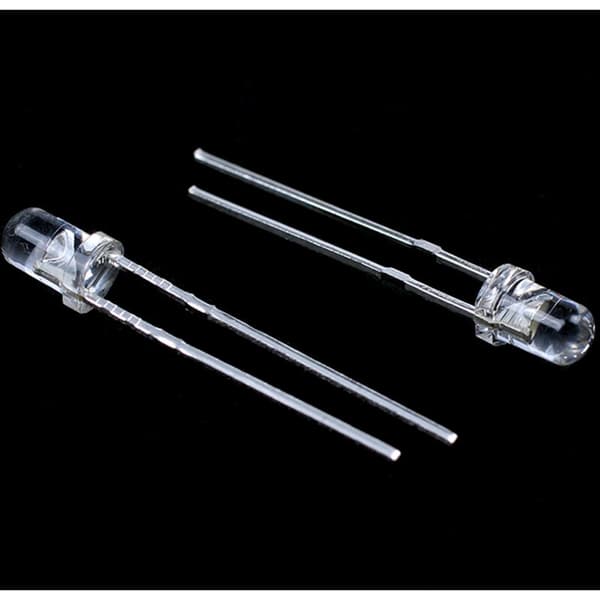 80 stk. 3mm Hvide LED Lysdioder Lampe DC 2.5V-3V