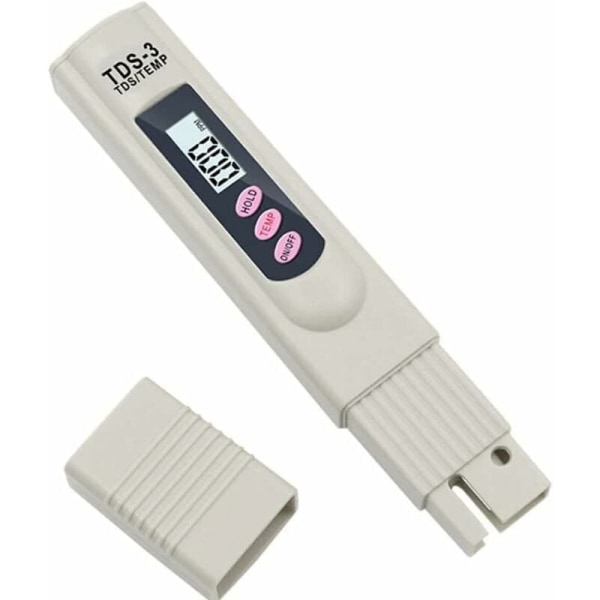 Bærbar digital LCD drikkevanns TDS-3 måler tester vannkvalitetsmåler penn temperatur og PPM vannpurehetstester 0-9990 PPM drikkevannshyd