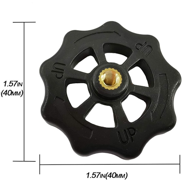 3D Printer Nivelleringsdele Opvarmet Seng Silikon Solid Montering Opgradering Legering M3 Hånddrejede Møtrikker Sæt Pasform, Sort