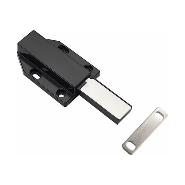 Push Closer -magneetti 4 kpl Push Pull -magneettiovi, Ovien vaimennin kaapin laatikkojärjestelmälle, Kaapin painonavaaja, Musta