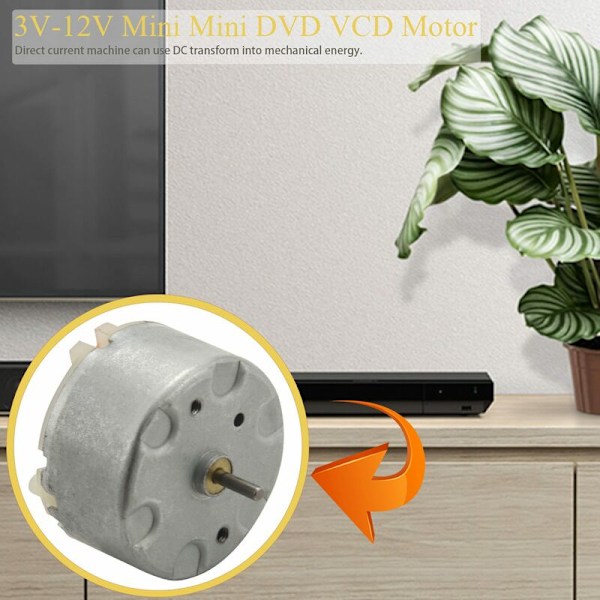 Sähkömoottori 3V-12V Mini DVD VCD 3V-2700RPM 6V-4000RPM RF-500TB-12560