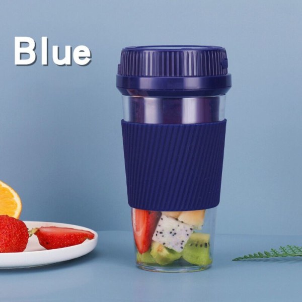 Elektrisk Juicer Blender USB Uppladdningsbar Frukt Mixer Cup Smoothie Maker Multi-Funktion Matberedare, Rosa