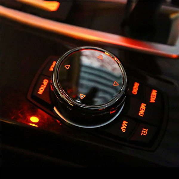 5X for IDrive Car Multimedia Button Cover Trim Sticker - F10 F18 F07 F20 F06 F12 F30 F01 F02 F25 F26