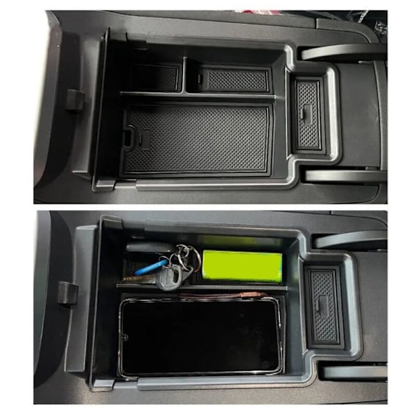 Center Console Organizer för H3 2024 Förvaringsbox Armstöd Tillbehör Fack