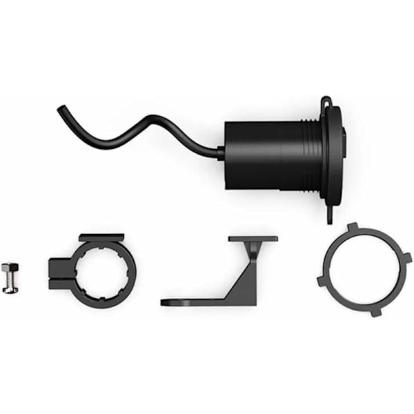 Vandtæt motorcykel USB-oplader 12v, universel motorcykel styr montering vandtæt motorcykel USB-oplader hurtig opladning 5v/2.1a til GPS-opladning,