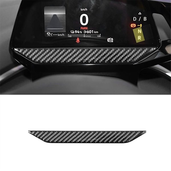 Car Fiber Instrument Dashboard Panel Cover Trim til ID.4 ID4 2021 2022 2023 Interiør Tilbehør