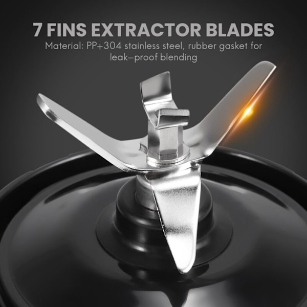 2 stk 7-finse ekstraktorblad, erstatningsdel, nedre blad for Auto IQ BL642 NN102 BL2013