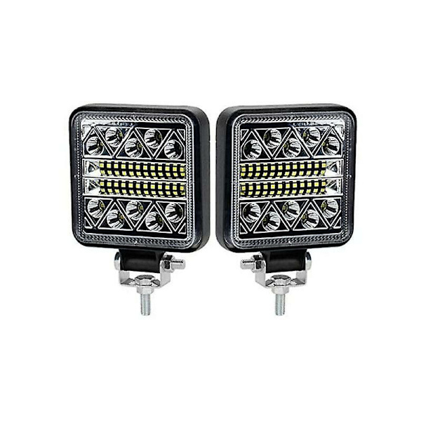 4 Tommer 102w LED Lys Pods Traktor Arbejdslys Spot Flood Kørsel Lille Lysbjælke Vandafvisende til Lastbil Udstyr Køretøj Picku 2stk Kvadrat 102w