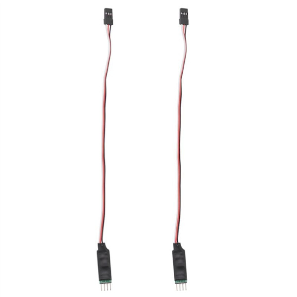 2 st Serie 3CH 3-kanals LED-lampljuskontrollpanel för 1/10 1/8 Fjärrkontroll Bilmodell Axial SCX10 Trx4
