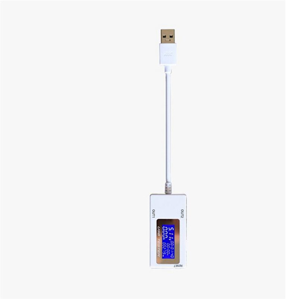 Mini kaksois-USB-jännitteen testaaja USB-ampeerimittari kuormitustesteri monitori USB-portit digitaalinen näyttö DC 4-30V 0-5A 0-150W