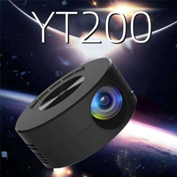 YT200 Mini bärbar projektor bärbar projektor för små barn