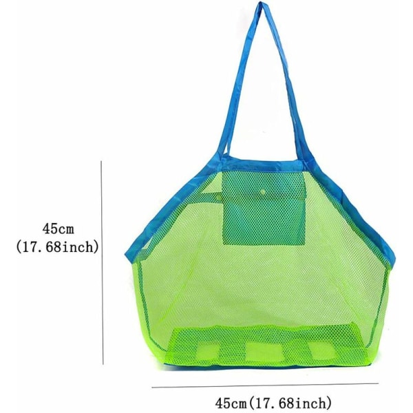 Mesh-taske til sandlegetøj Strandtaske Mesh Opbevaringstaske (Størrelse 1, 45×45cm)-Fei Yu