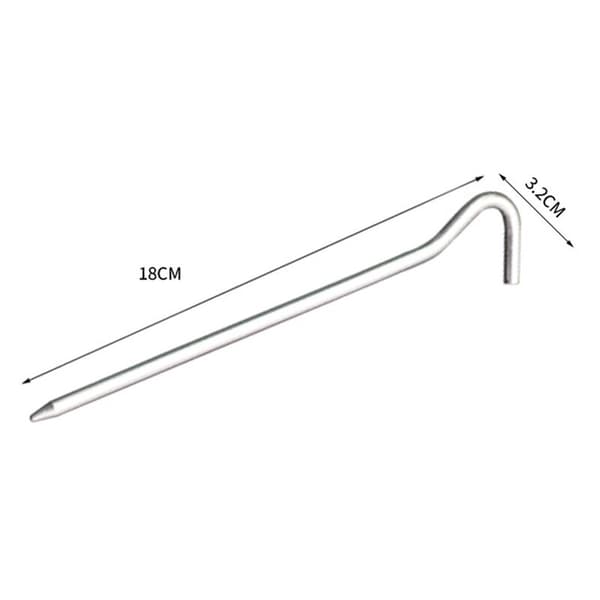 Campingplugger i aluminiumlegering, campingmarkiseplugger, plugger, tau, utendørs tau