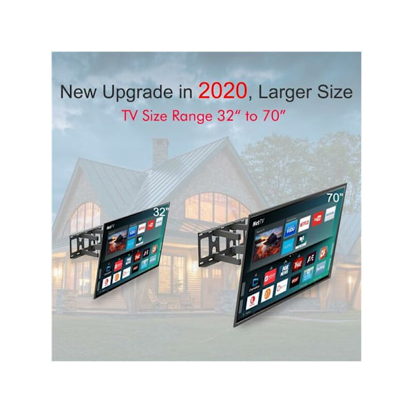 32-70 Tommer Dobbel Pendel Stort Stativ TV-Stativ Tmds-101 Bærende 50Kg/Vese600400/Øvre Og Nedre-10 10°