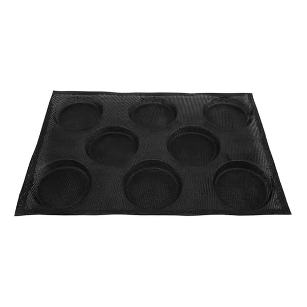 8 Hullers Hamburgerbrødforme til Bagning Mesh Silikone Brødforme til Bagning Non-Stick Perforerede Bageforme