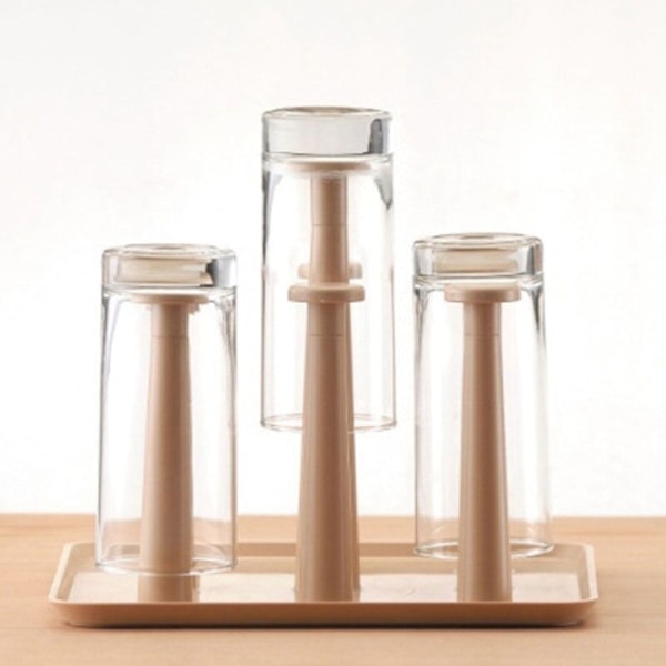 Ny Hjem Plast Glas Kop Stativ Kop Dræning Tørring Organizer Holder Dræn Stativ 9 Kopper Køkkenudstyr Hot