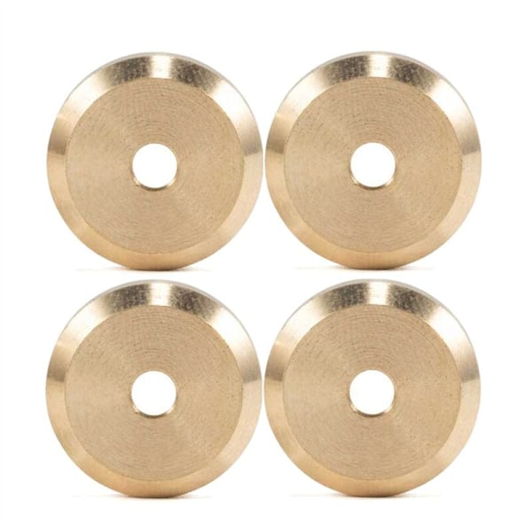 4mm Stålaxel Mässingsvikter Bredda Hjulnav för Axial SCX24 1/24 Uppgraderingsdelar