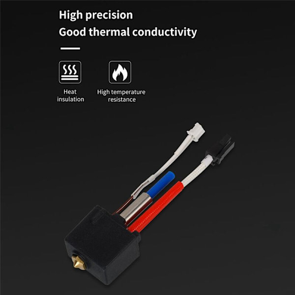 2X til 2 Hotend Sæt 24V 60W Patronvarmer Ekstruderhoved Messingdyse 3D Printer Neo/Max/plus