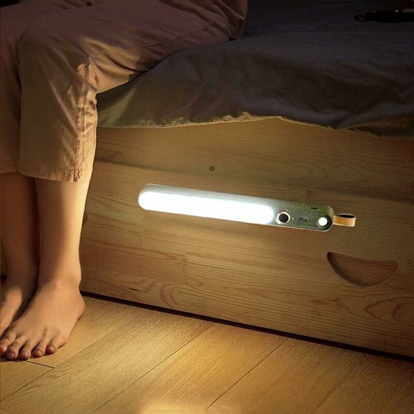 USB Genopladelig Batteri Væglampe med Bevægelsessensor Indendørs Ganglampe LED Batteri Væglampe Dæmpbar Sengelampe Induktion LED Natlys med