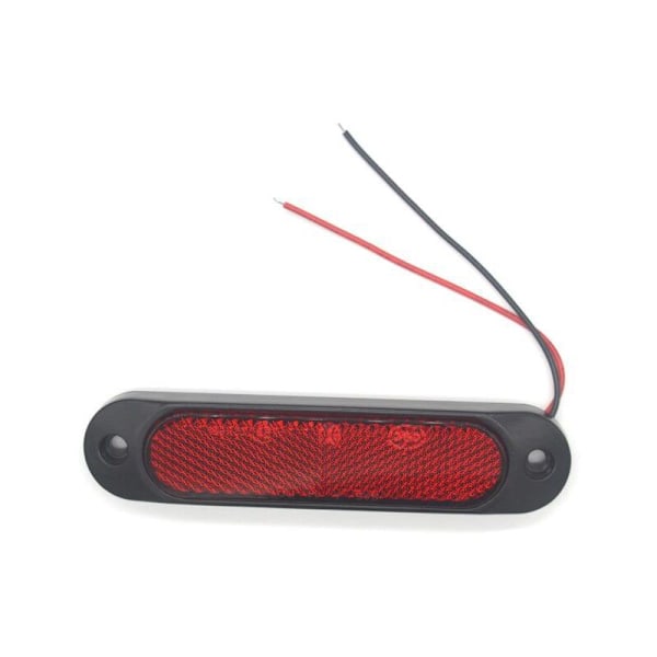 2 stk - Røde Reflektor Sidemarkerlys Lastbil Trailer Caravan Lys 27LED