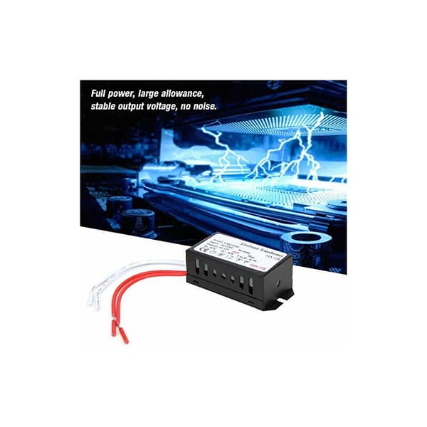 Elektronisk transformator, Keenso 220V til 12V elektronisk transformatoradapter spændingskonverter intelligent strømstyring (120W)