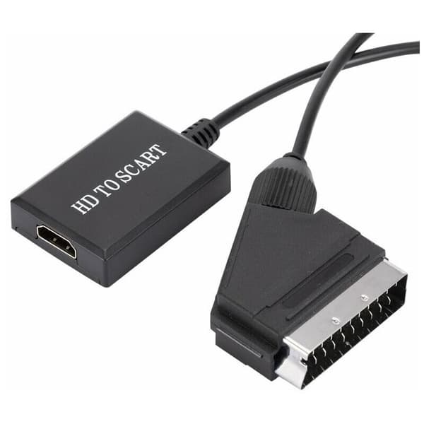 HDMI til SCART-konverter 1080p HD lyd- og videoadapter for HDMI til SCART Sky Box Stb